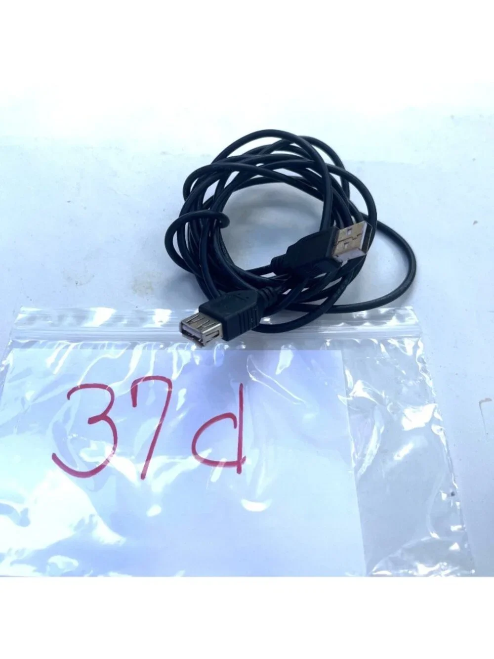 USB A Male To Female Extension Cable 77 Inch Black For Data Transfer & Charging